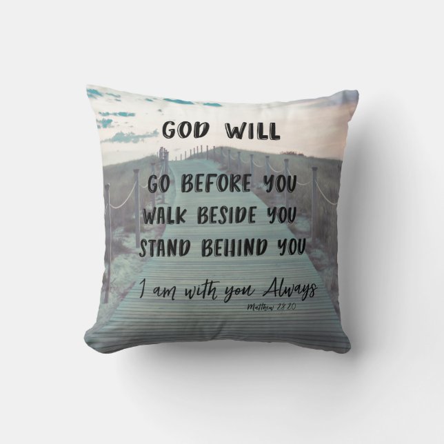 Bible Verse With Quote Cushion (Front)