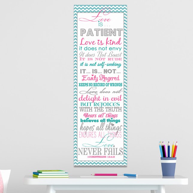 Bible Verser "Love Is" 1Corinthians  Poster (Creator Uploaded)