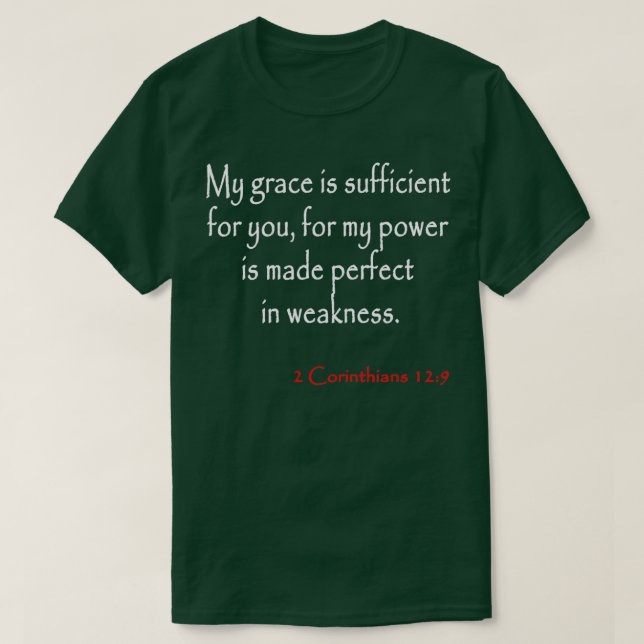 Bible Verses 2 Corinthians T-Shirt (Design Front)