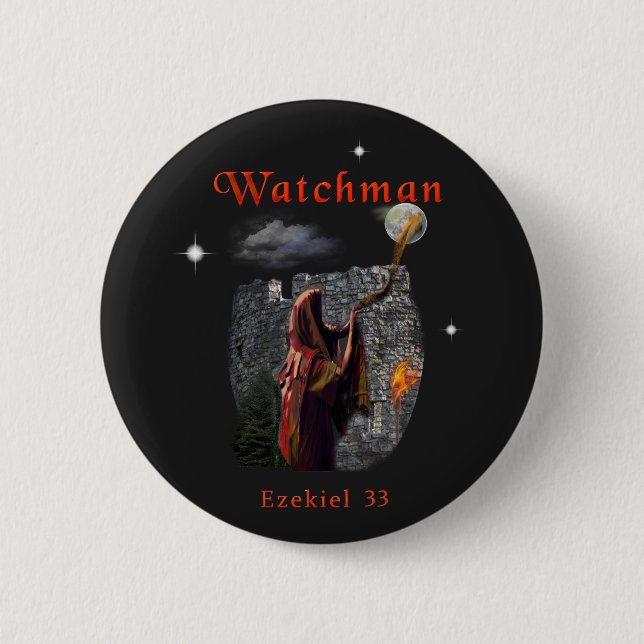 Bible verses 6 cm round badge (Front)