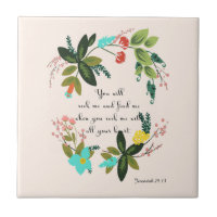 Bible Verses Art - Jeremiah 29:13