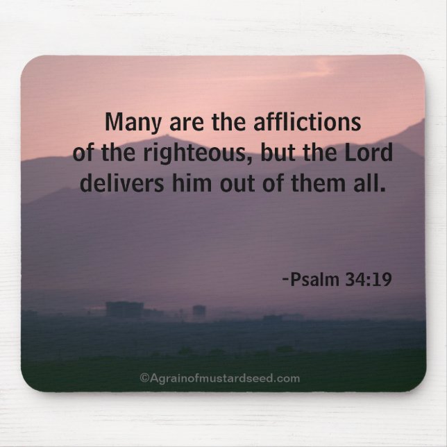 Bible Verses God's Word Mouse Pad (Front)