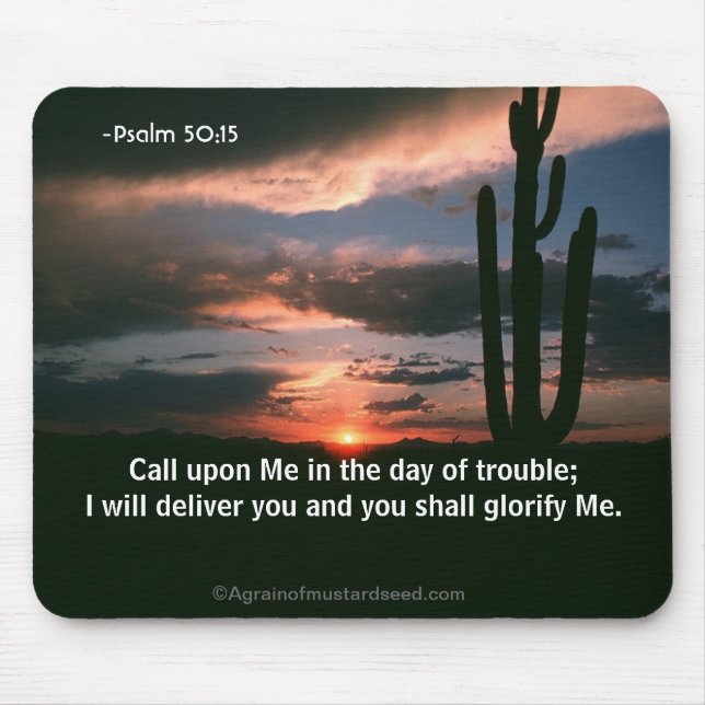Bible Verses God's Word Mouse Pad (Front)