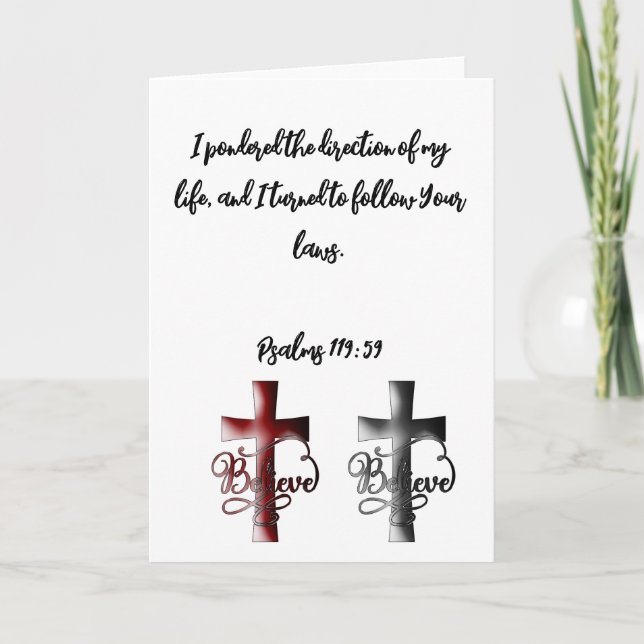 Bible verses holiday card (Front)
