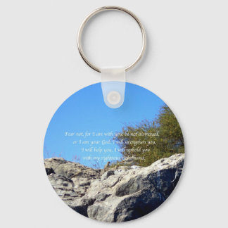 Bible Verses Inspirational Quote Isaiah 41:10 Key Ring