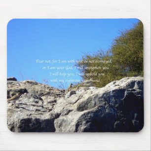 Bible Verses Inspirational Quote Isaiah 41:10 Mouse Pad