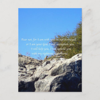 Bible Verses Inspirational Quote Isaiah 41:10 Postcard