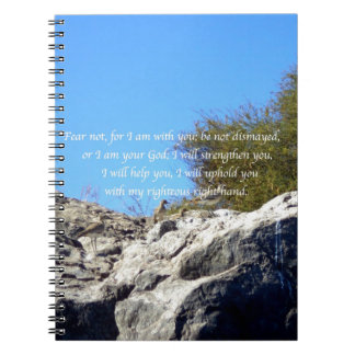 Bible Verses Inspirational Quote Isaiah 41:10 Spiral Notebook