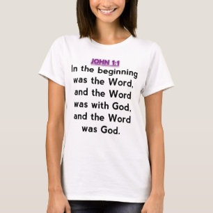 Bible Verses - John 1:1 T-Shirt