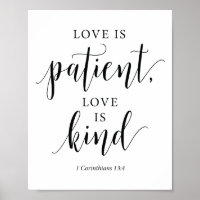 Bible Verses -  love is patient love is kind