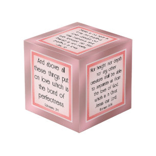 Bible Verses on Love Cube