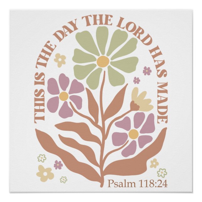 Bible Verses Wildflower  Poster (Front)