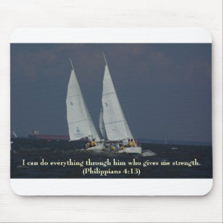 Bible Versus Series - Philippians 4:13 Mouse Pad