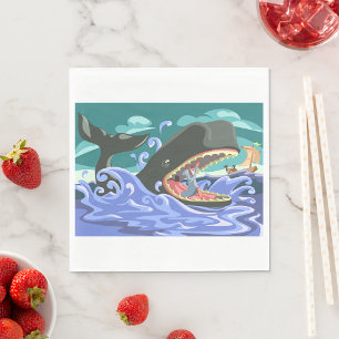 Bible Whale Paper Napkins