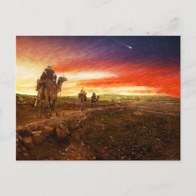 Bible - Wise men - The Magi arrive 1920 Postcard (Front)