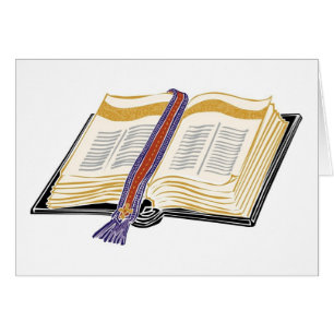 Bible with Woven Bookmark
