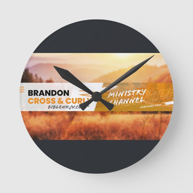 BIBLENKJV.COM™ 🛐 #CLOCK ROUND CLOCK (Front)