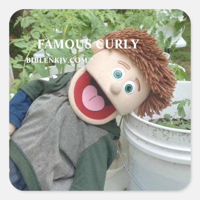 BIBLENKJV.COM™ 🛐 #STICKER SQUARE STICKER (Front)