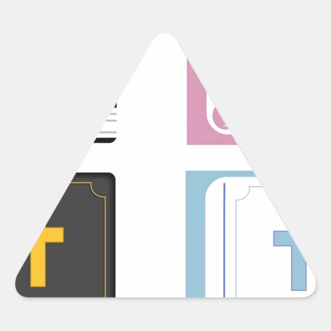 bibles triangle sticker (Front)