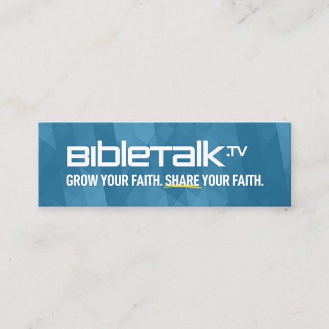 BibleTalk.tv - Mini Promo Card (Front)