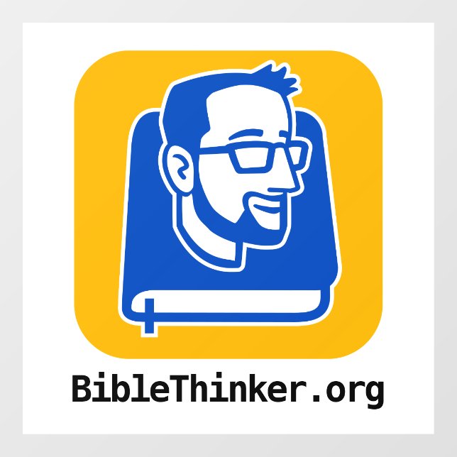 BibleThinker.org Logo Window Cling (Sheet)