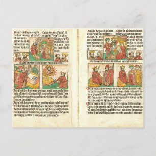 Biblia Paupernum Nativity Postcard