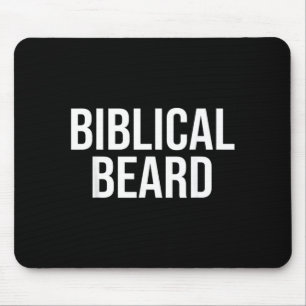 Biblical Beard Funny Christian Men Beard Dad Mouse Pad