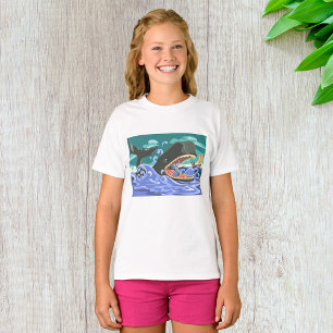 Biblical Jonah and the Whale Ocean Scene T-Shirt