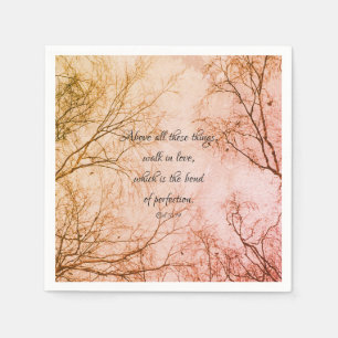 Biblical Love Quote Napkin