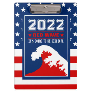 Biblical Midterms 2022 Red Wave Clipboard
