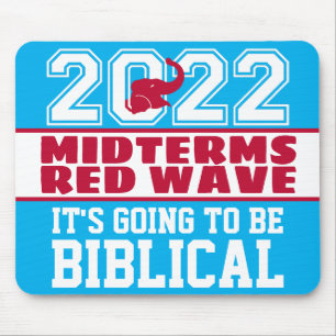 Biblical Midterms 2022 Red Wave Mouse Pad