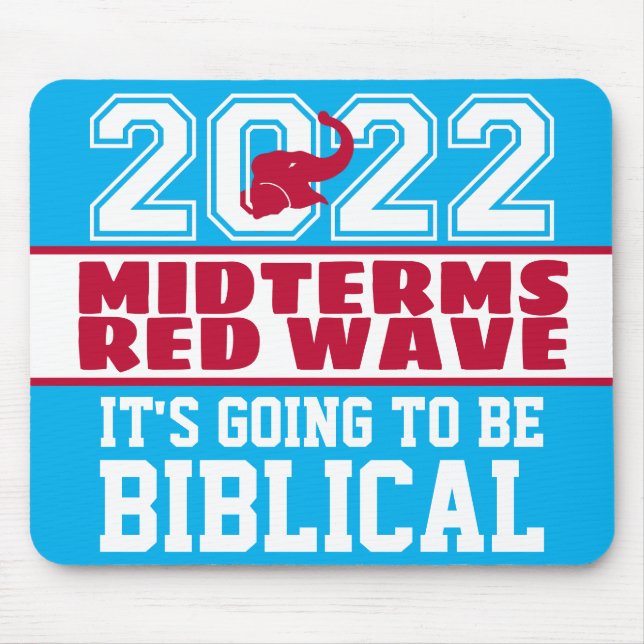 Biblical Midterms 2022 Red Wave Mouse Pad (Front)