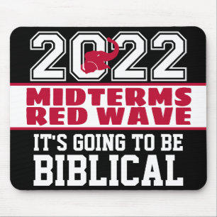 Biblical Midterms 2022 Red Wave Mouse Pad