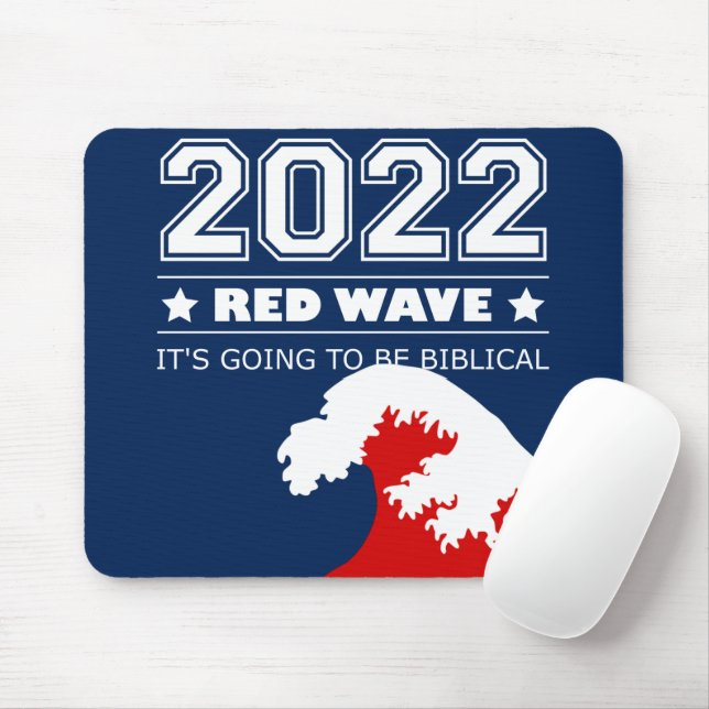 Biblical Midterms 2022 Red Wave Mouse Pad (With Mouse)