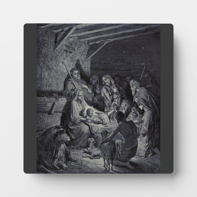 Biblical nativity scene plaque (Front)