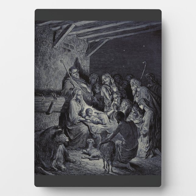 Biblical nativity scene plaque (Front)