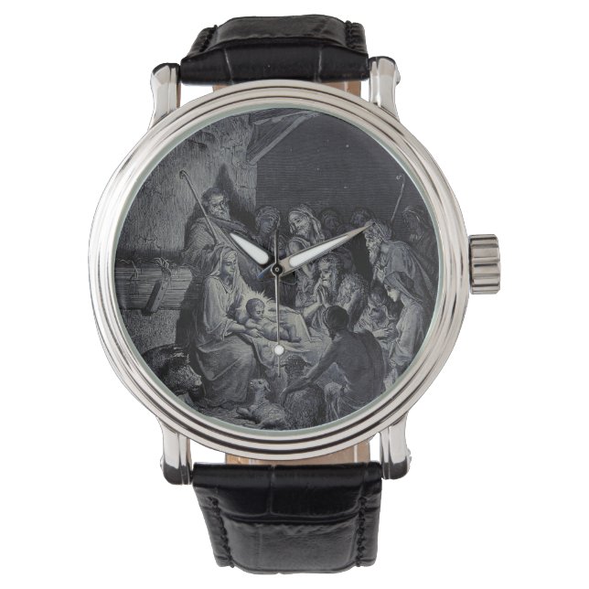 Biblical nativity scene watch (Front)