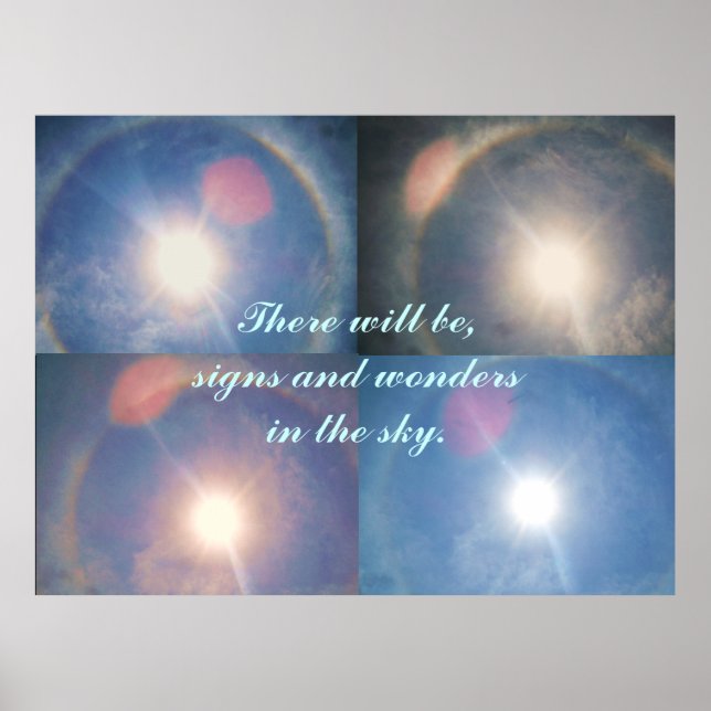 BIBLICAL PROPHECY,SIGNS AND WONDERS poster (Front)