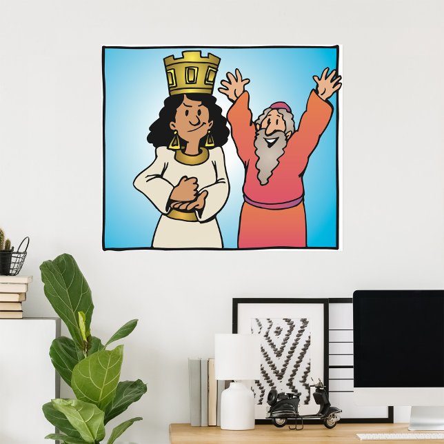 Biblical Queen and Prophet Faith-Based Characters Poster (Creator Uploaded)