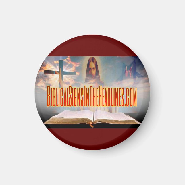 Biblical Signs Magnet (Round) (Front)