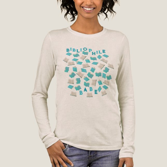 Bibliophile Babe Tri-Blend Shirt (Front)