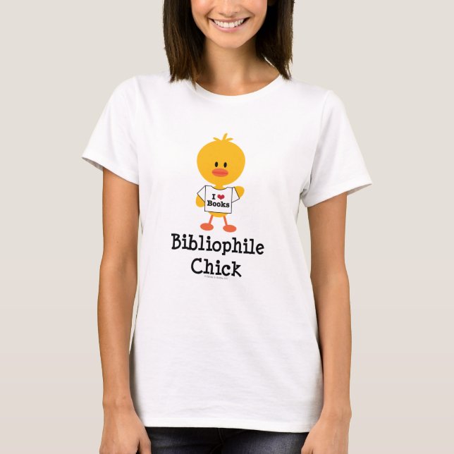 Bibliophile Chick T-shirt (Front)