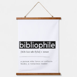 Bibliophile Definition Hanging Tapestry