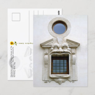 Bibliotheca Hertziana's window. Rome, IT postcard