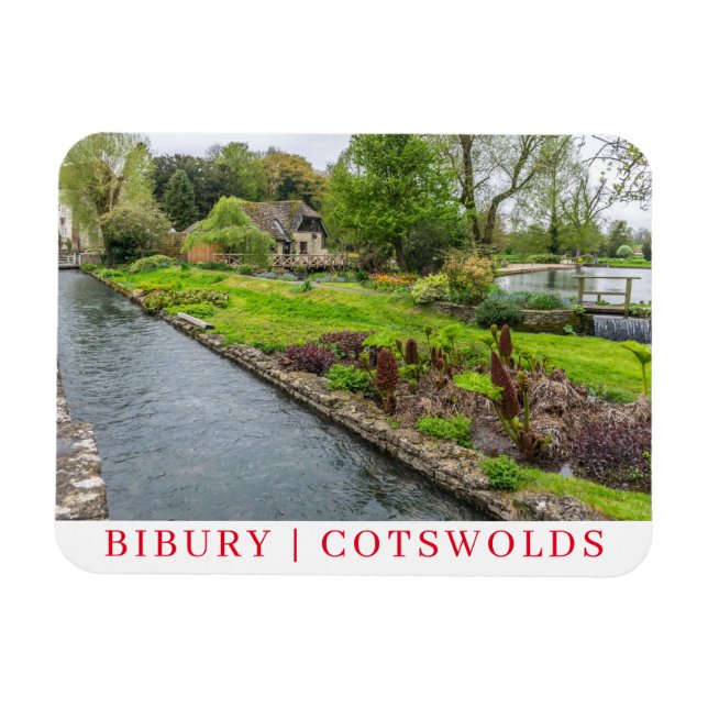 Bibury stream fridge magnet (Horizontal)