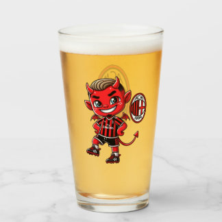 Bicchiere Milan calcio Glass