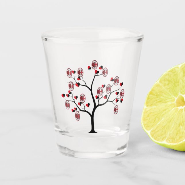 Bicchiere Milan calcio Shot Glass (Front)