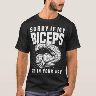 Biceps Curl Workout Muscle Sayings Biceps T-Shirt