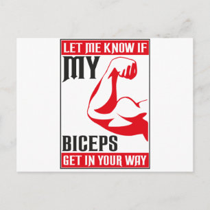 biceps postcard