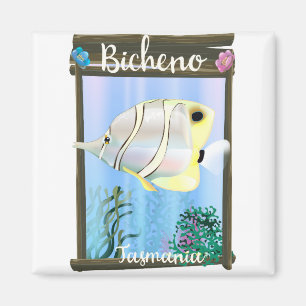 Bicheno Tasmania vintage travel poster Magnet